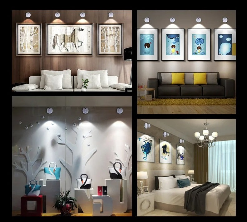 Wireless Dimmable LED Spotlight with Remote Control