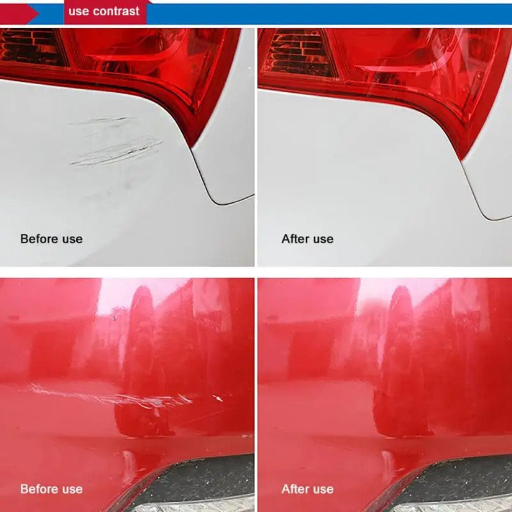 Car Scratch Remover with Foam Buffer Pad – Non-Abrasive Formula for All Paint Types