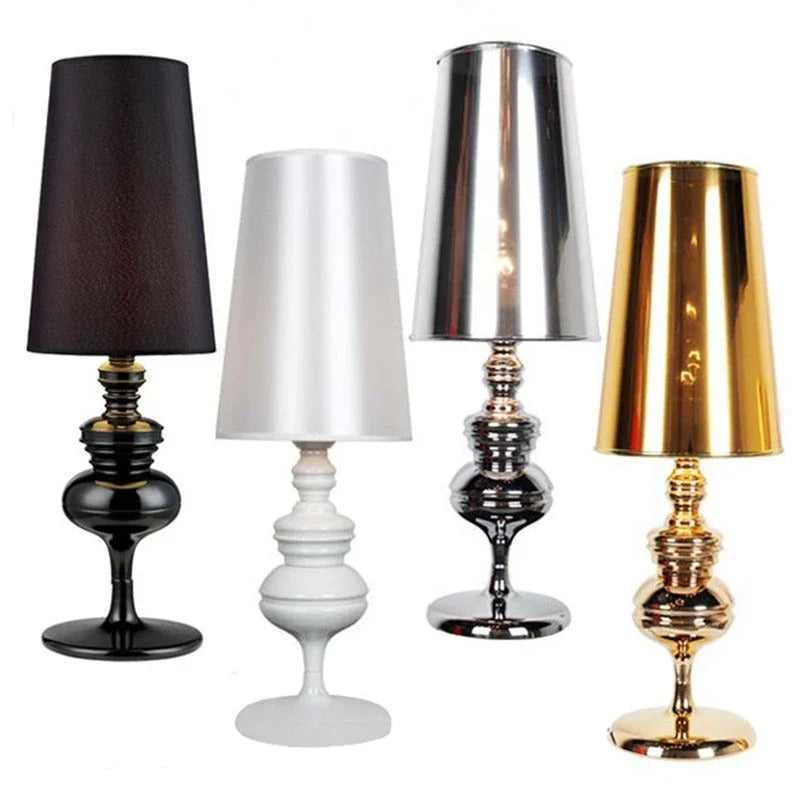 Modern Scandinavian LED Table Lamp with Fabric Shade