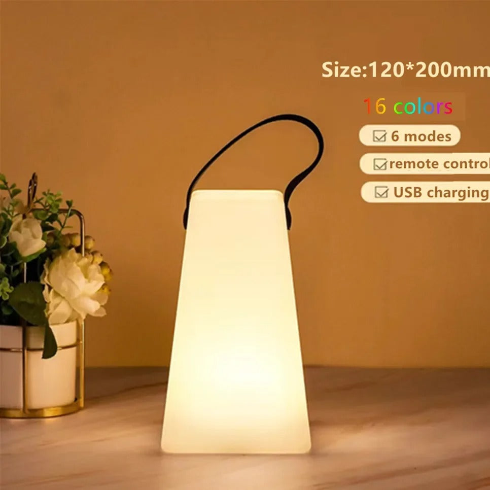 Portable Waterproof Cordless Table Lamp with Remote Control