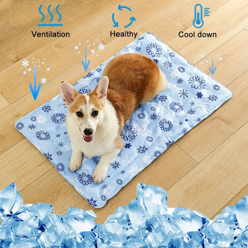 Self-Cooling Dog Mat with Non-Toxic Gel Technology