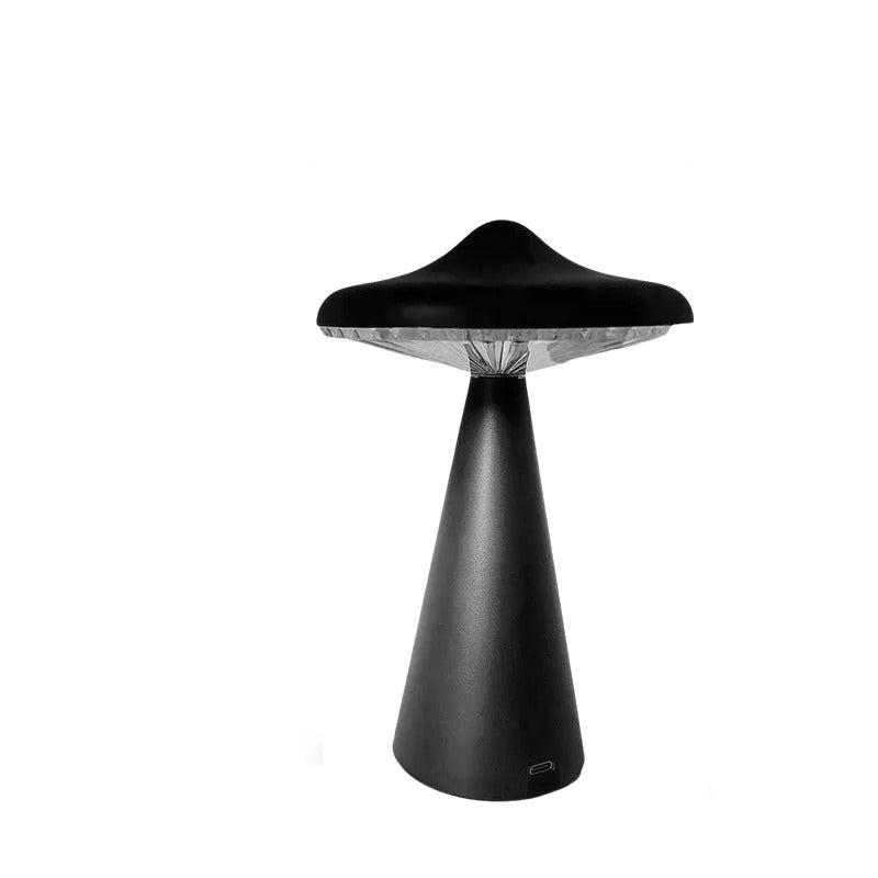 LED Mushroom Table Lamp with Touch-Dim and USB Rechargeable Function
