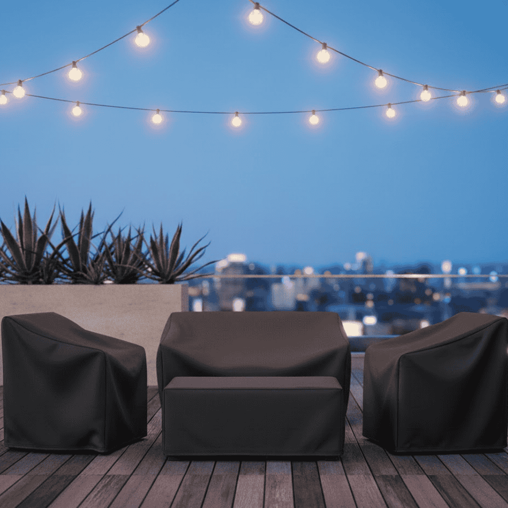 Weather-Resistant Garden Furniture Cover - UV-Resistant Polyester Protection
