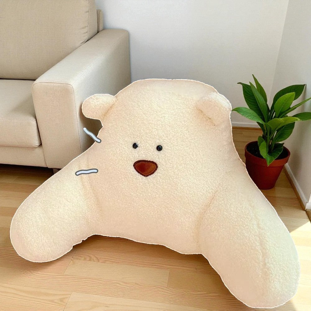 Teddy Bear Shaped Backrest Cushion
