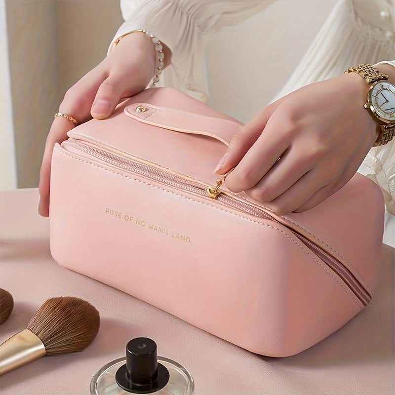 Luxury Waterproof Makeup Organizer with Zipper for Travel