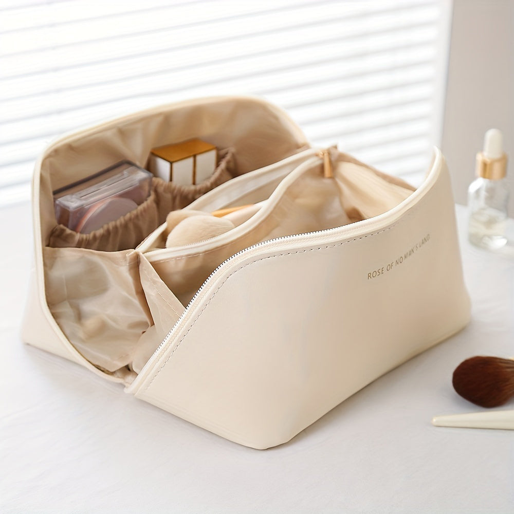 Luxury Waterproof Makeup Organizer with Zipper for Travel