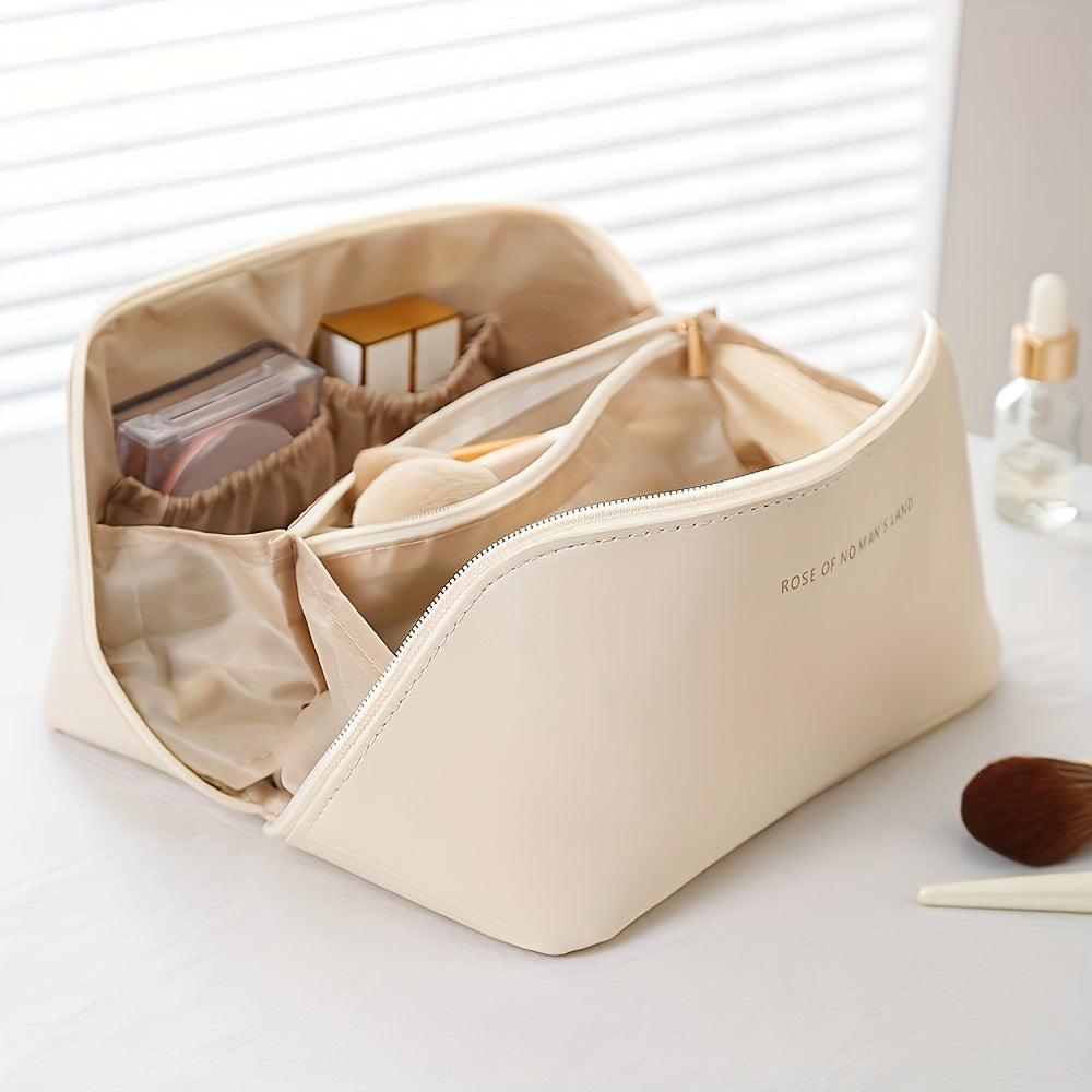 Luxury Waterproof Makeup Organizer with Zipper for Travel