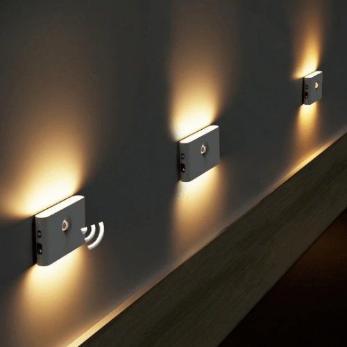 Wireless LED Night Lights with Motion Sensor and USB Rechargeable Battery