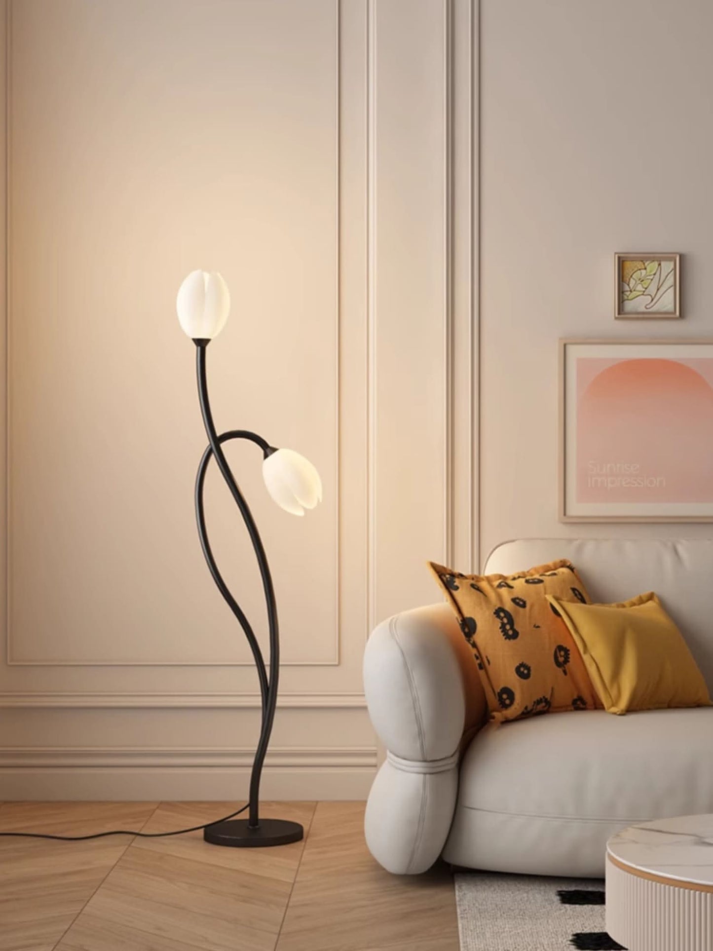 Flower-Inspired Modern Floor Lamp with G9 Socket