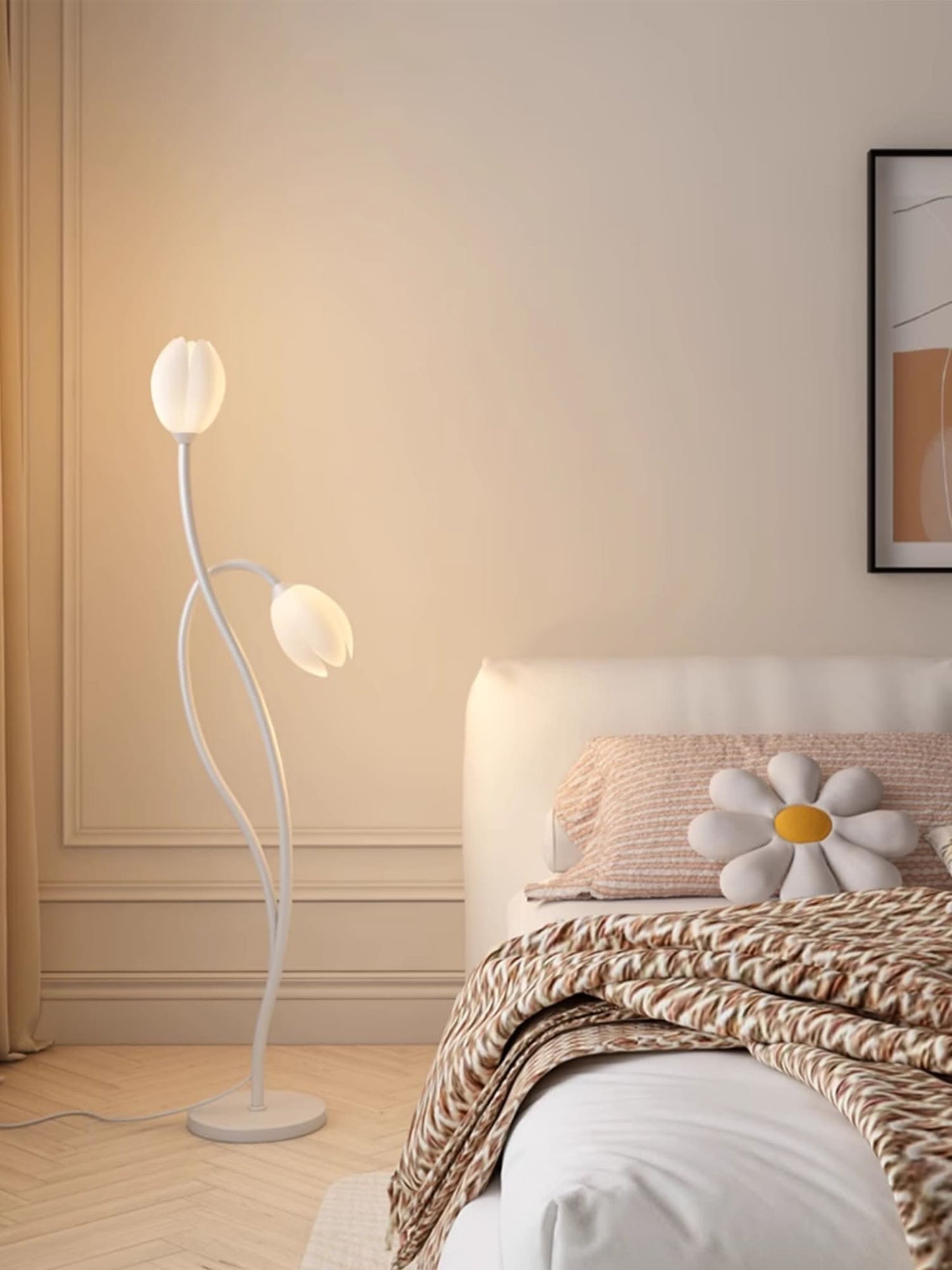 Flower-Inspired Modern Floor Lamp with G9 Socket