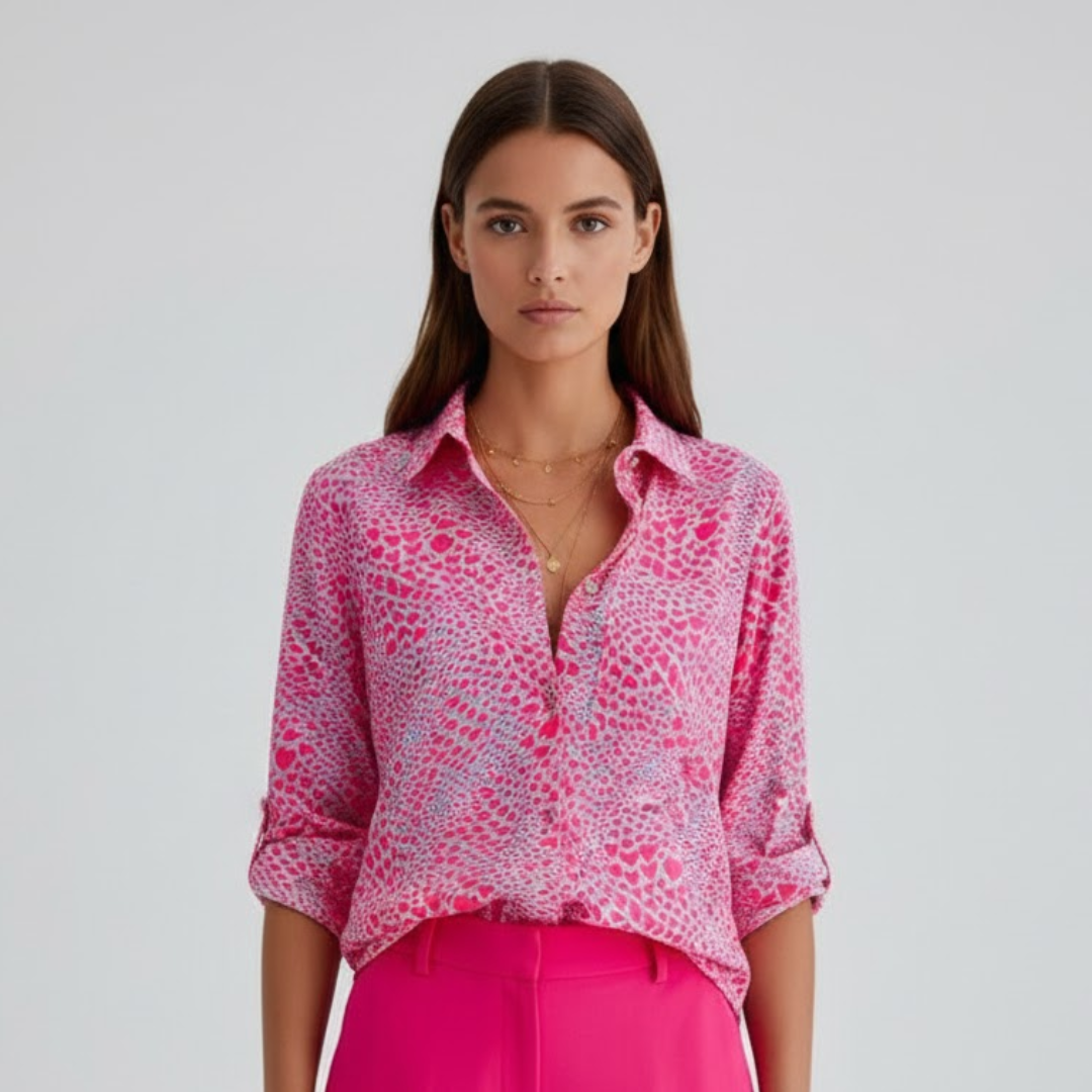 Elegant Women's Blouse with Classic Collar for Everyday and Special Occasions