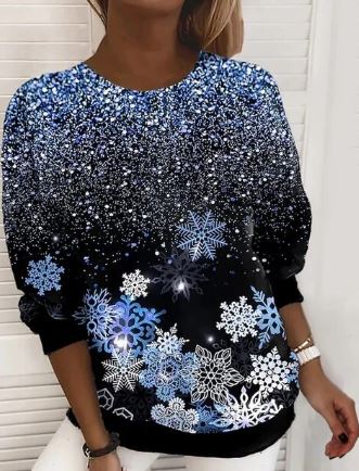 Festive Graphic Sweatshirt for Winter Gatherings