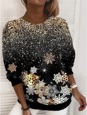 Festive Graphic Sweatshirt for Winter Gatherings