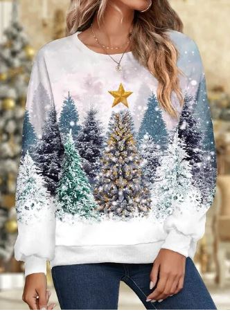 Festive Graphic Sweatshirt for Winter Gatherings