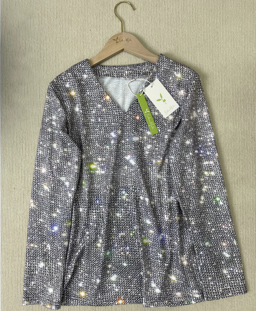 Radiant Women's Party Blouse for Holiday Events