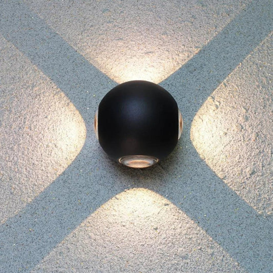 Matte Black Waterproof Sculptural Beam Wall Light