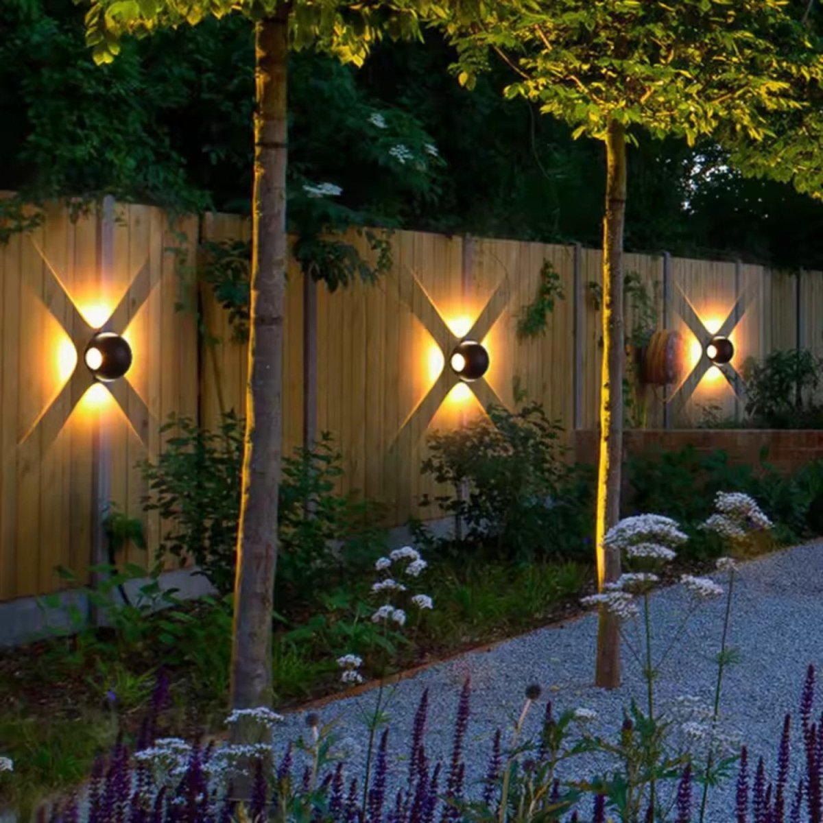 Matte Black Waterproof Sculptural Beam Wall Light