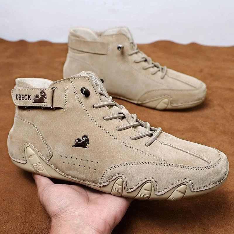 Handmade Italian High-Top Sneakers for Men