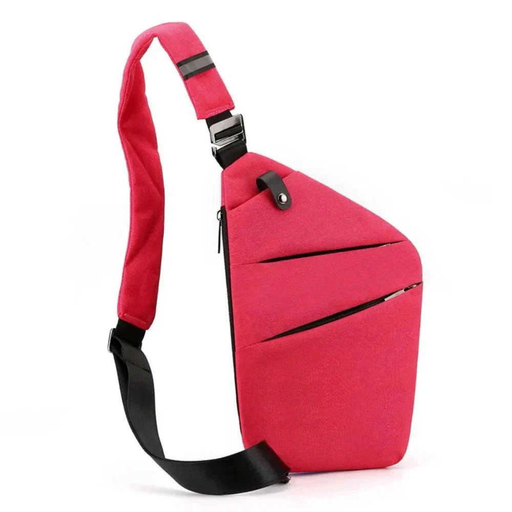 Anti-Theft Shoulder Bag with RFID Protection and Ergonomic Design
