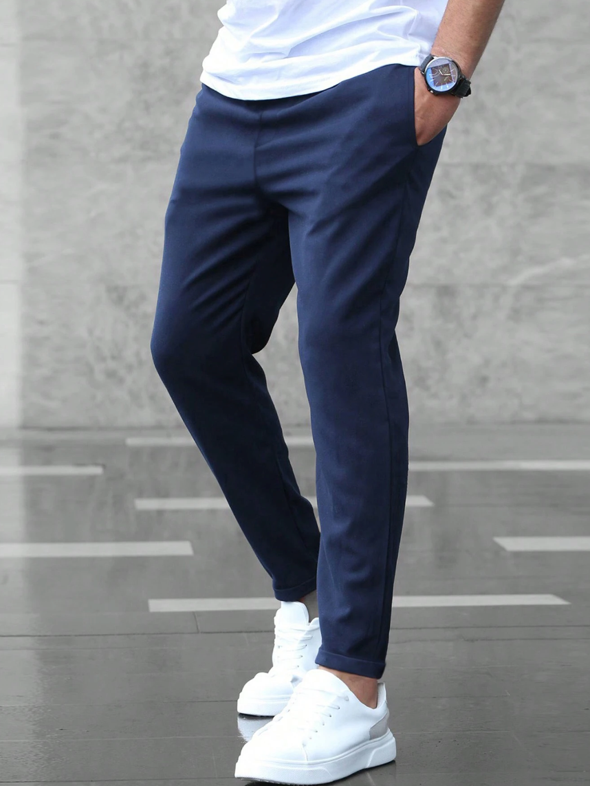 Elegant Stretch Pants for Men - Comfortable Fit, Versatile Style