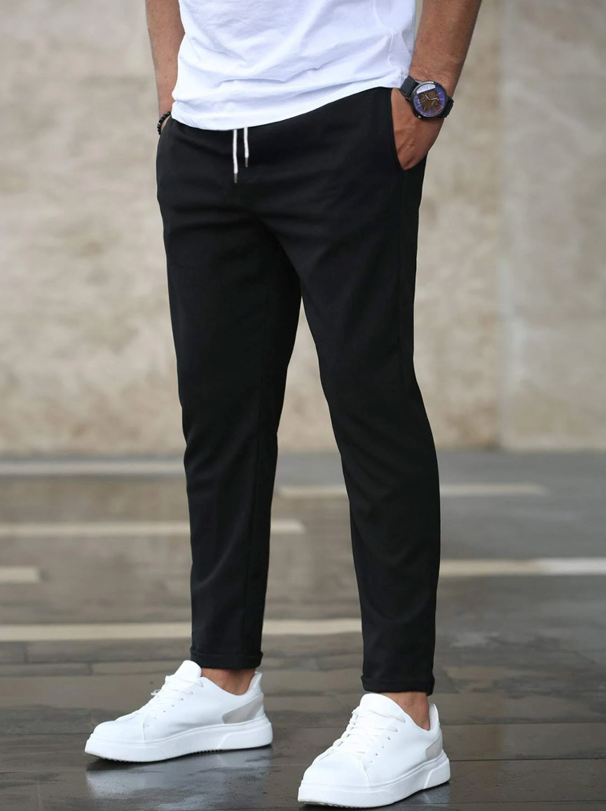 Elegant Stretch Pants for Men - Comfortable Fit, Versatile Style