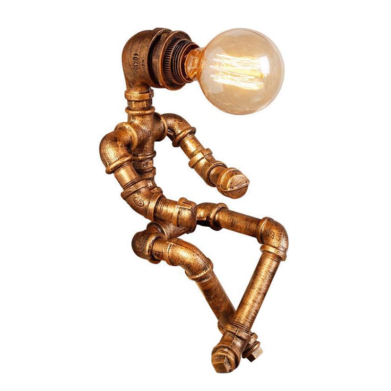 Mechanical Robot Table Lamp with Warm White Light