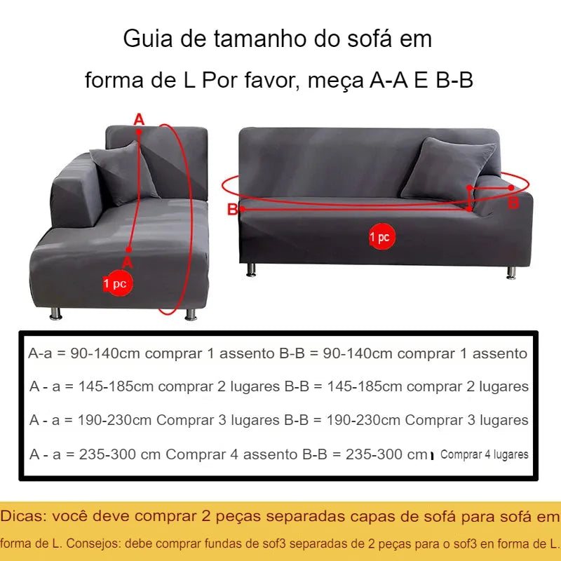 Jacquard Fabric Sofa Cover for L-Shaped and Recliner Sofas