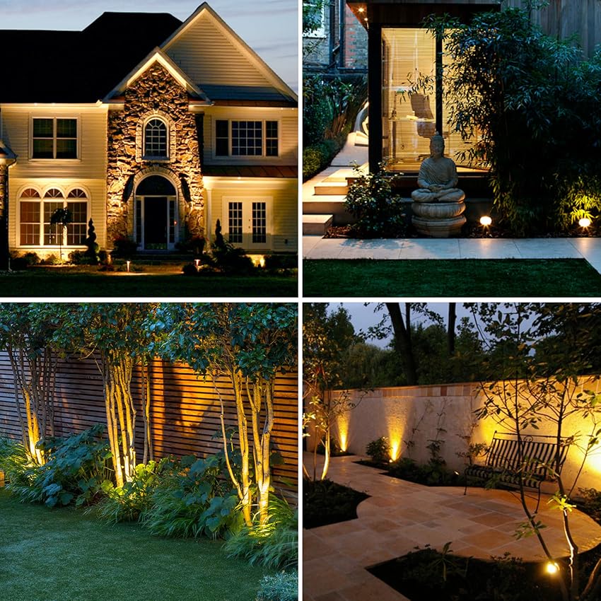 Solar LED Landscape Spotlight with 9 Color Options and Adjustable Head