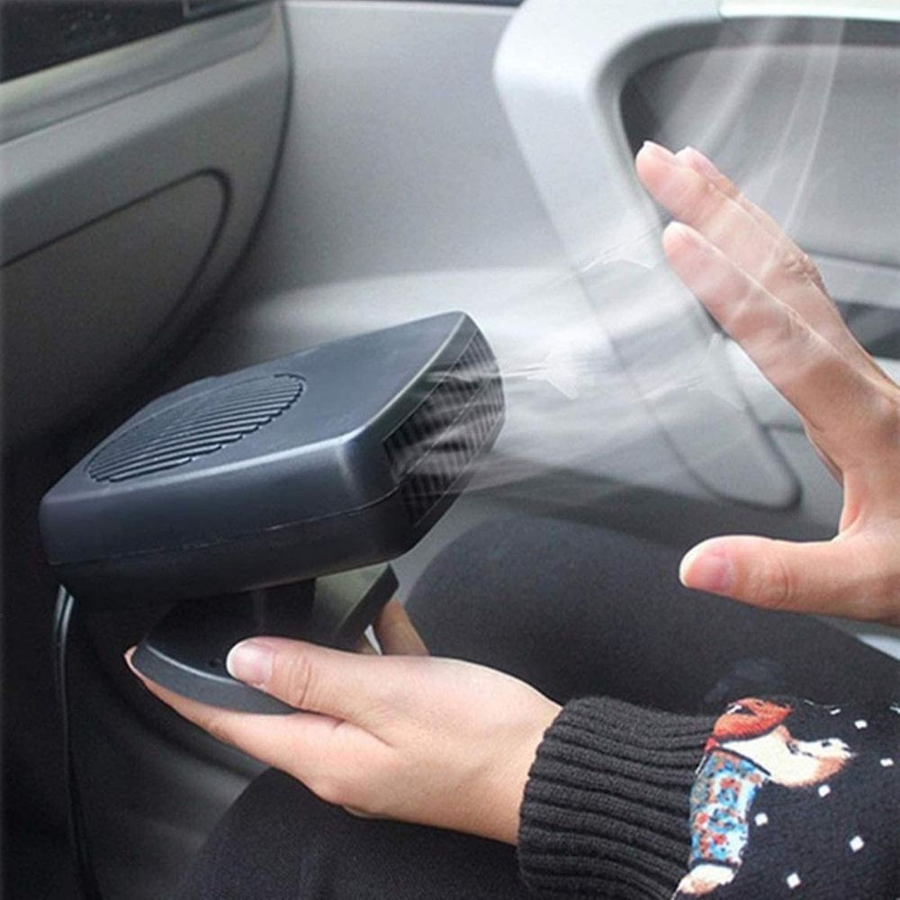 12V Portable Ceramic Car Heater Fan for Fast Heating and Defrosting