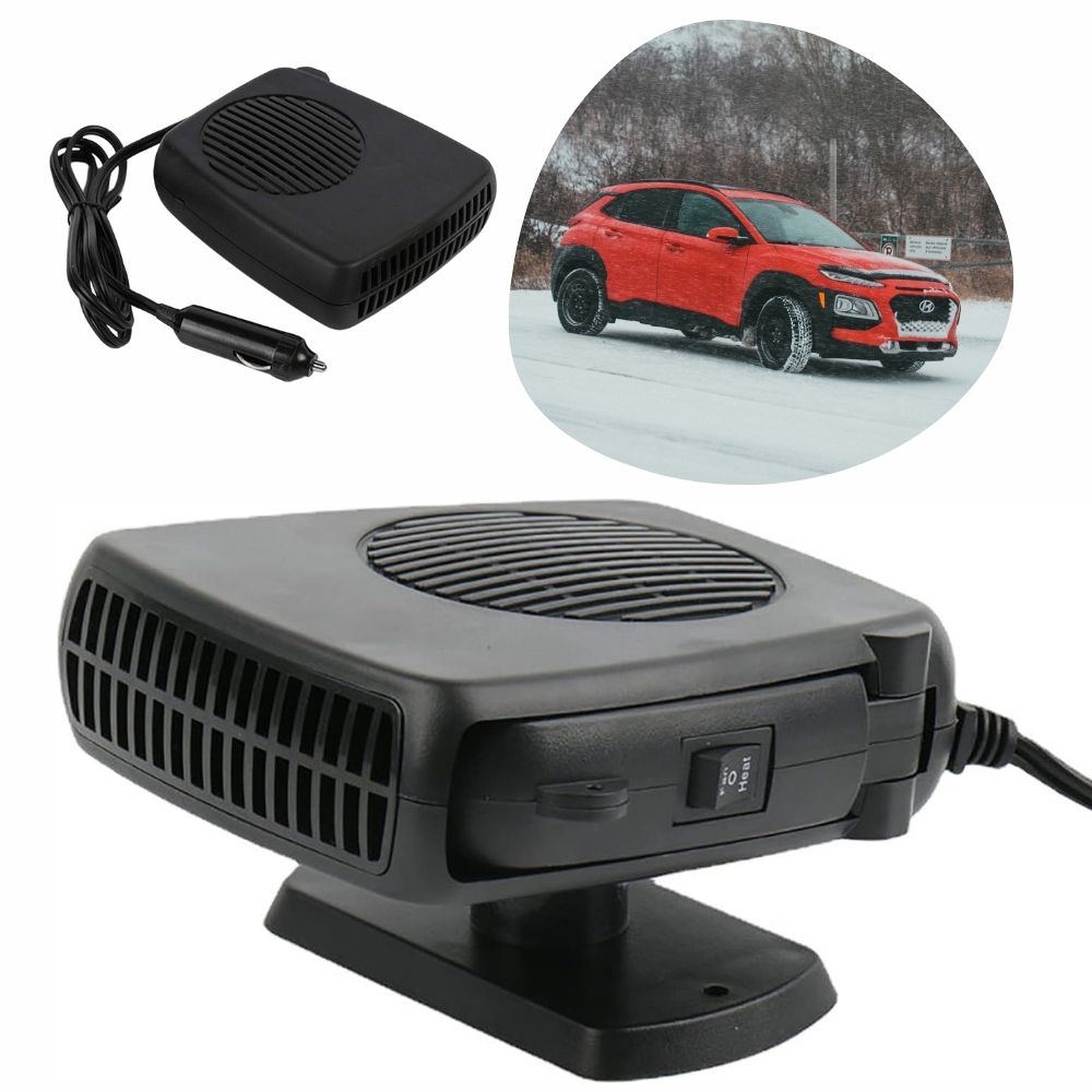 12V Portable Ceramic Car Heater Fan for Fast Heating and Defrosting