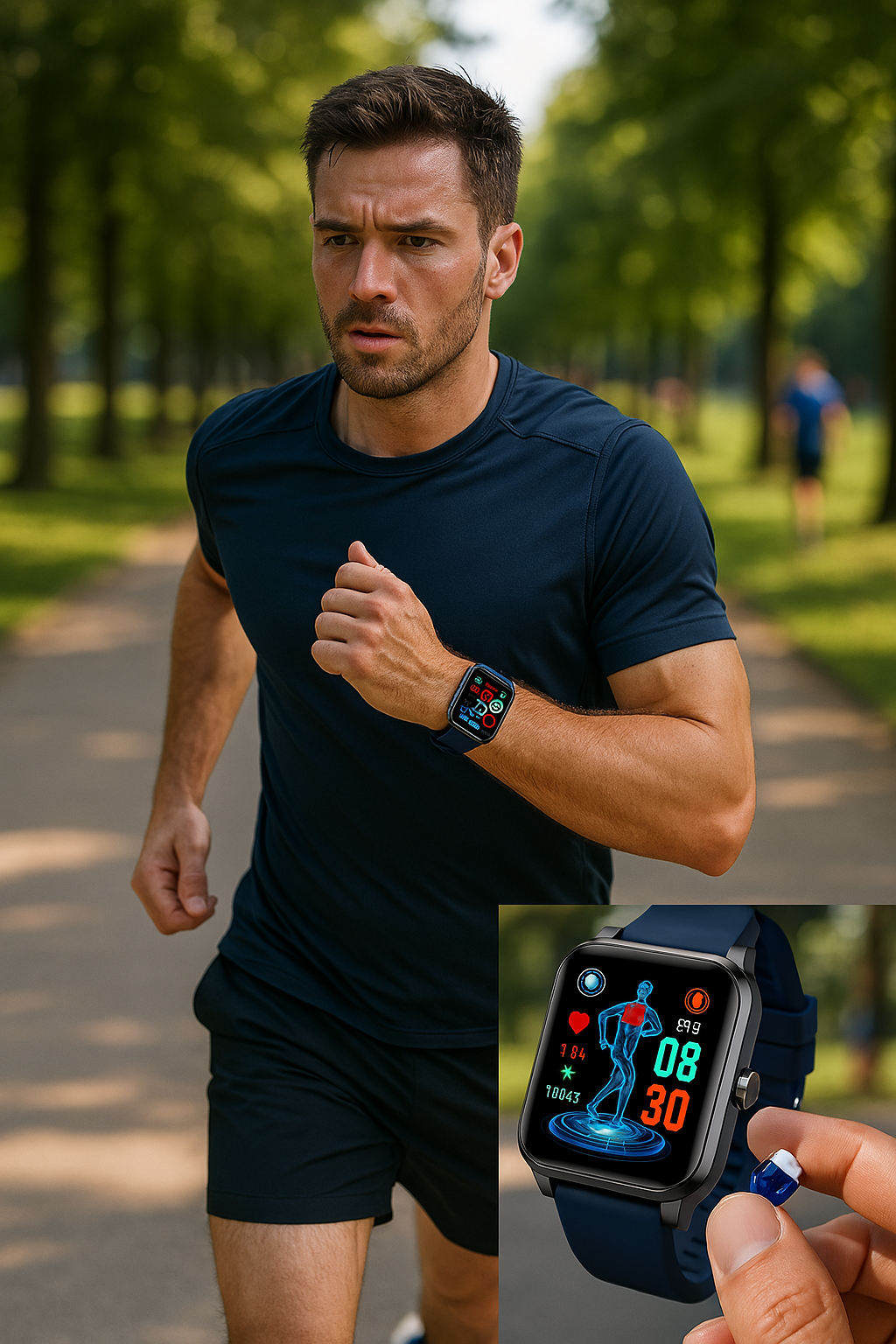 Smartwatch with Heart Rate Monitor and ECG Tracking