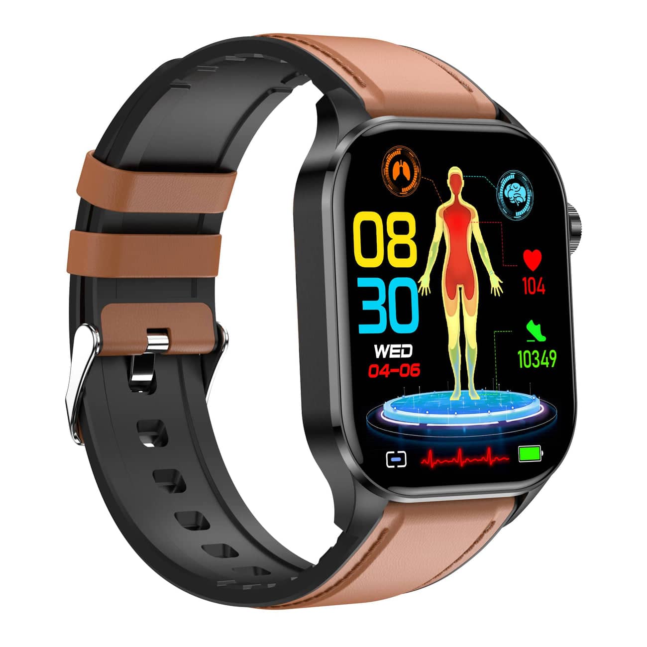 Smartwatch with Heart Rate Monitor and ECG Tracking