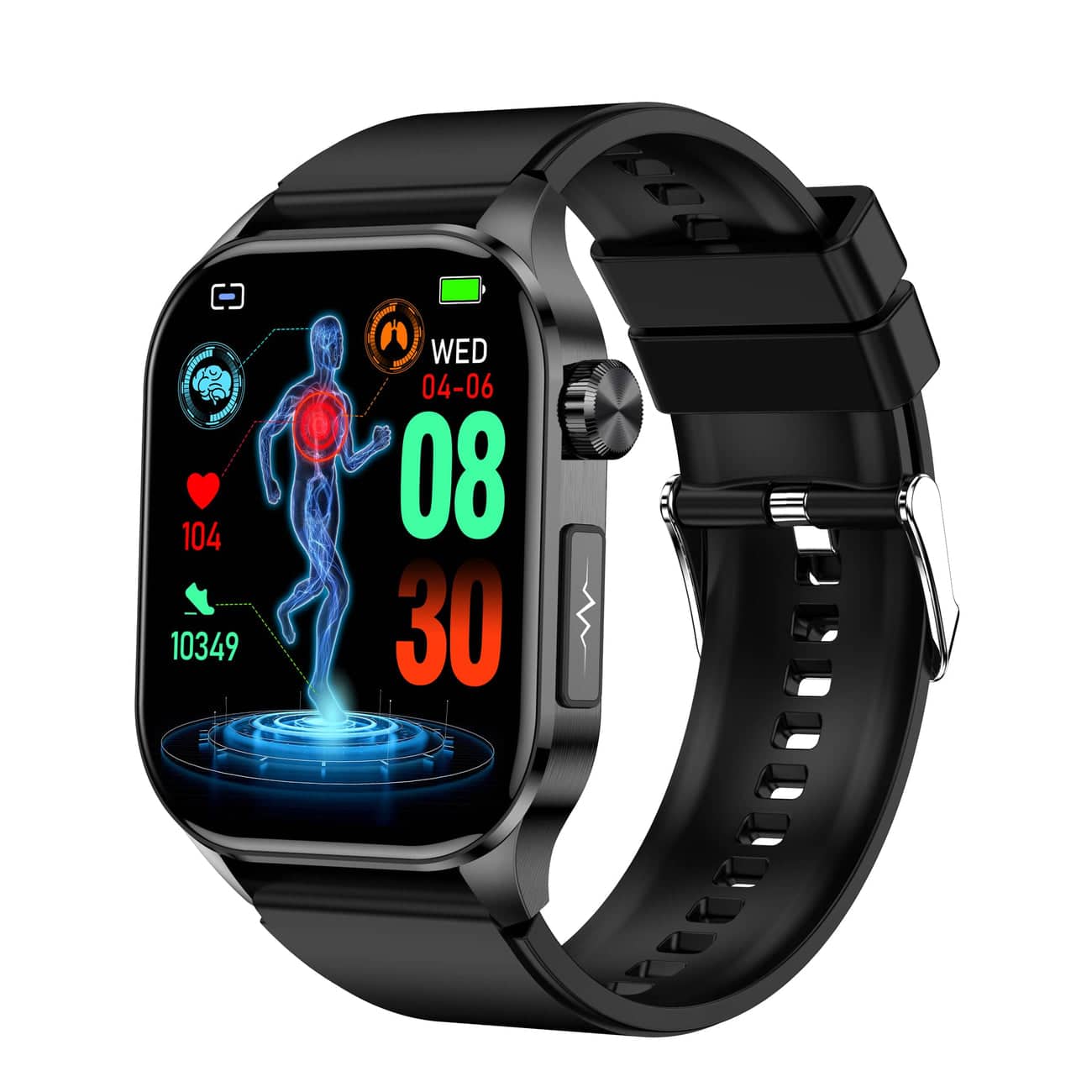 Smartwatch with Heart Rate Monitor and ECG Tracking