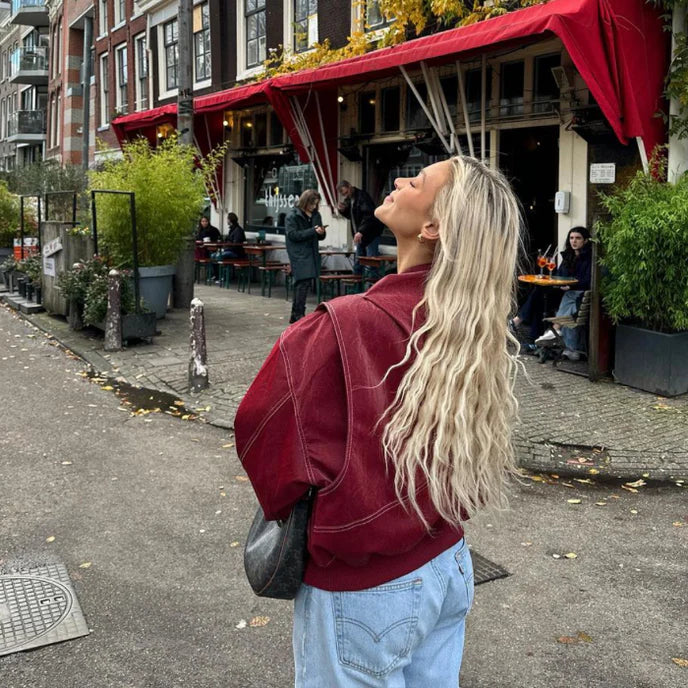 Oversized Minimalist Women's Jacket for Effortless Style