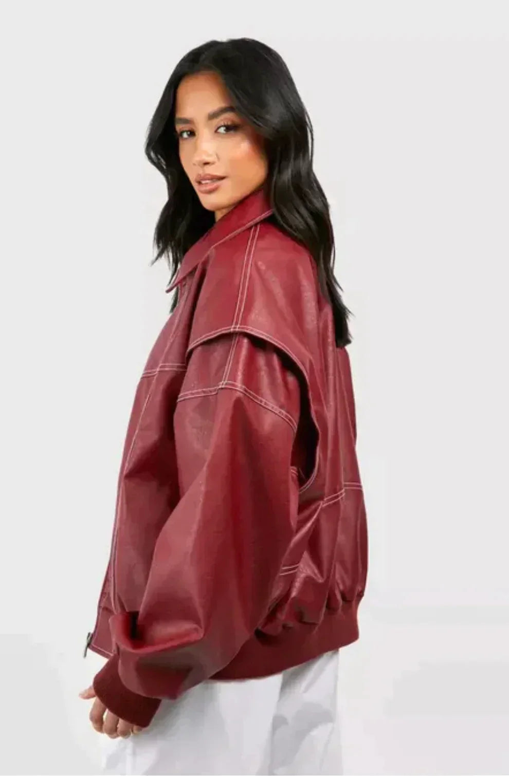 Oversized Minimalist Women's Jacket for Effortless Style