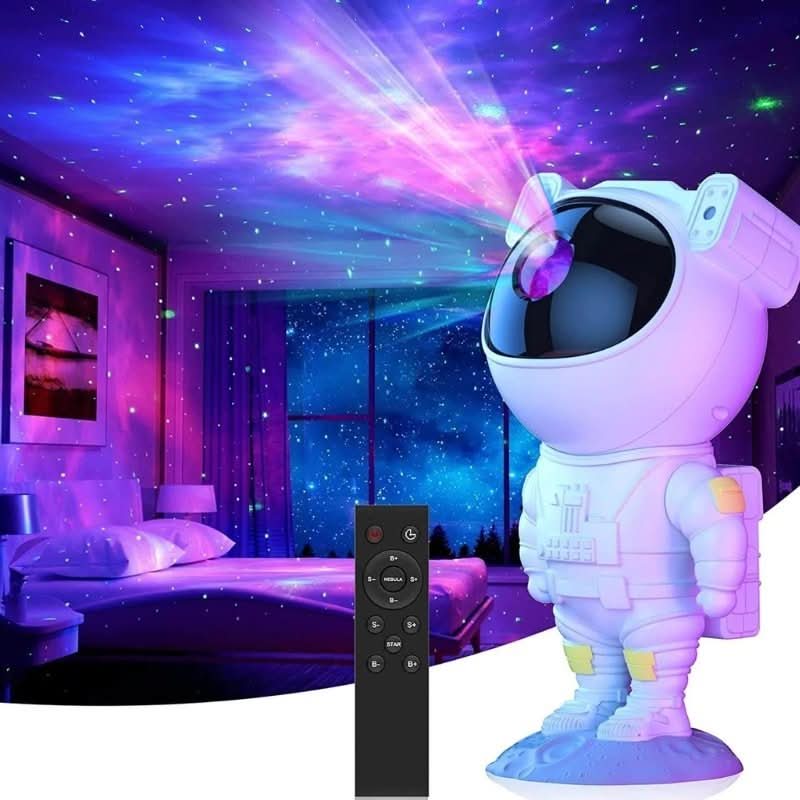 Astronaut Star Projector Lamp with 17 Lighting Modes and Remote Control