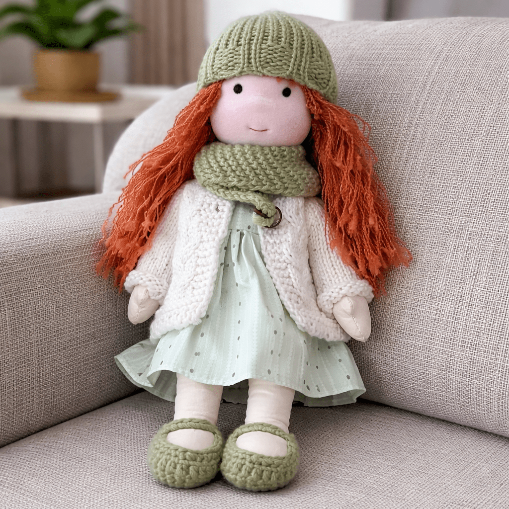 Handmade Waldorf-Inspired Soft Doll for Imaginative Play