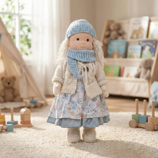 Handmade Waldorf-Inspired Soft Doll for Imaginative Play