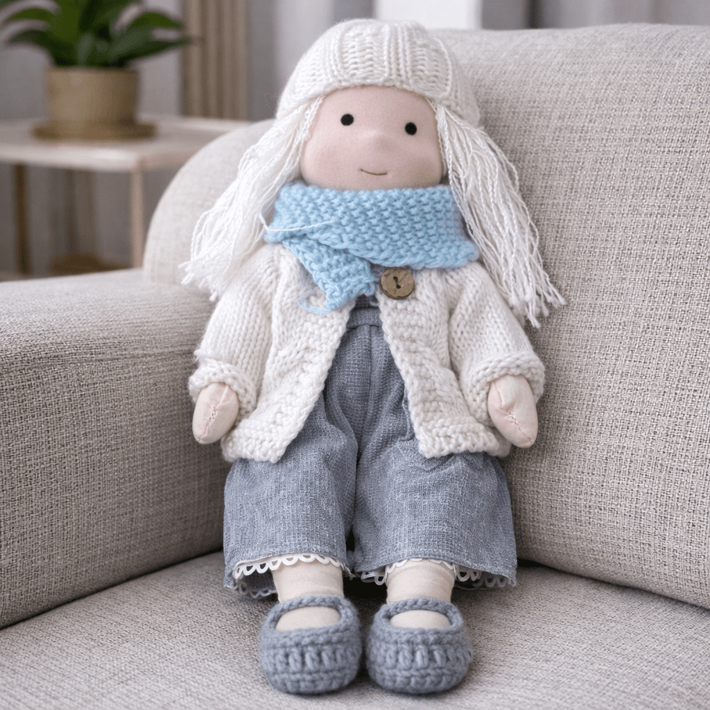Handmade Waldorf-Inspired Soft Doll for Imaginative Play