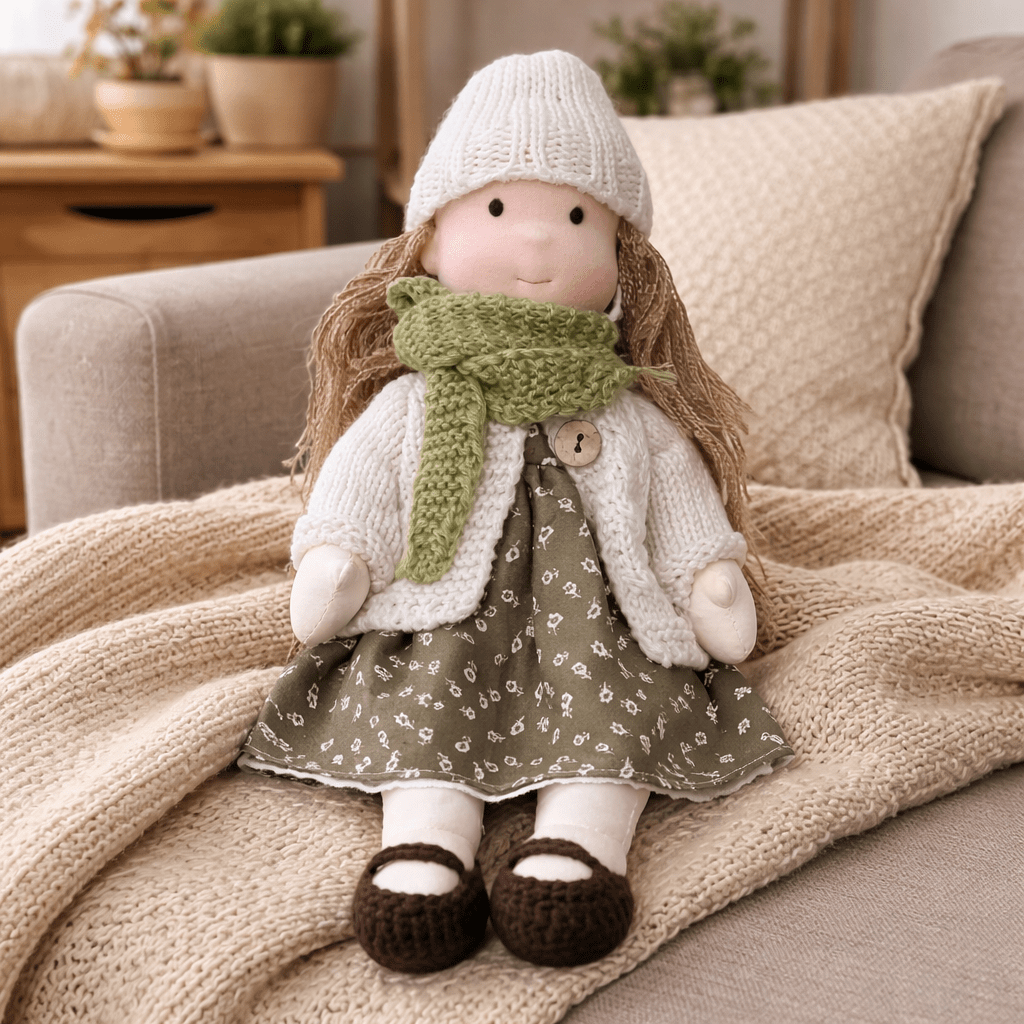 Handmade Waldorf-Inspired Soft Doll for Imaginative Play