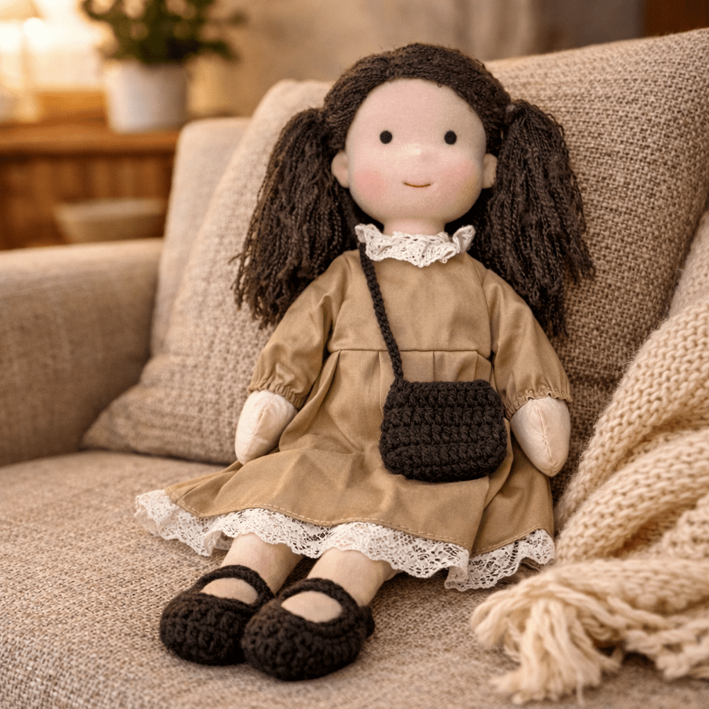 Handmade Waldorf-Inspired Soft Doll for Imaginative Play