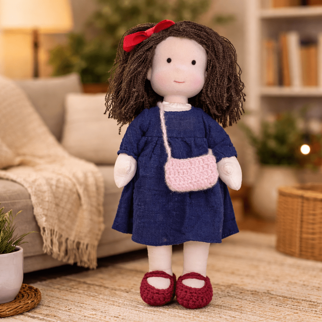 Handmade Waldorf-Inspired Soft Doll for Imaginative Play