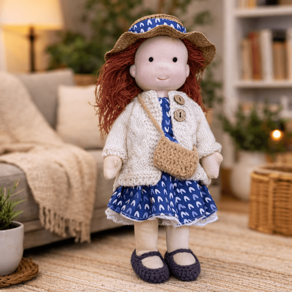 Handmade Waldorf-Inspired Soft Doll for Imaginative Play