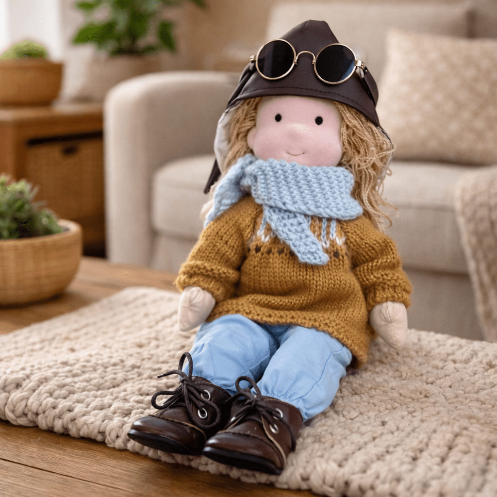 Handmade Waldorf-Inspired Soft Doll for Imaginative Play