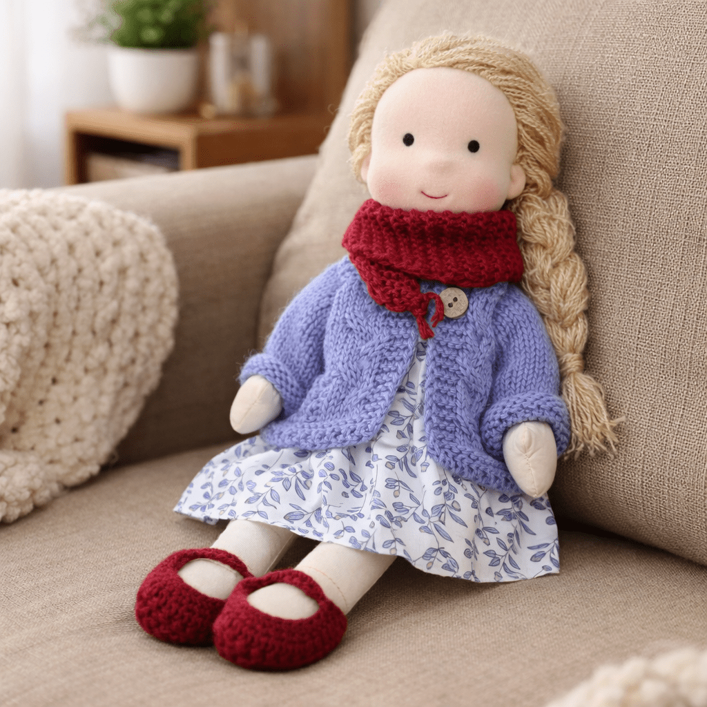 Handmade Waldorf-Inspired Soft Doll for Imaginative Play