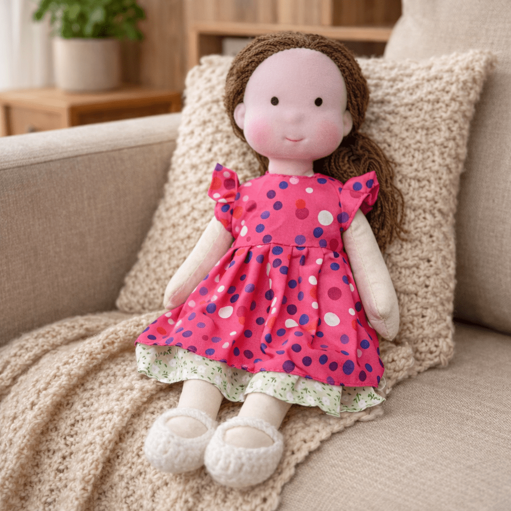 Handmade Waldorf-Inspired Soft Doll for Imaginative Play