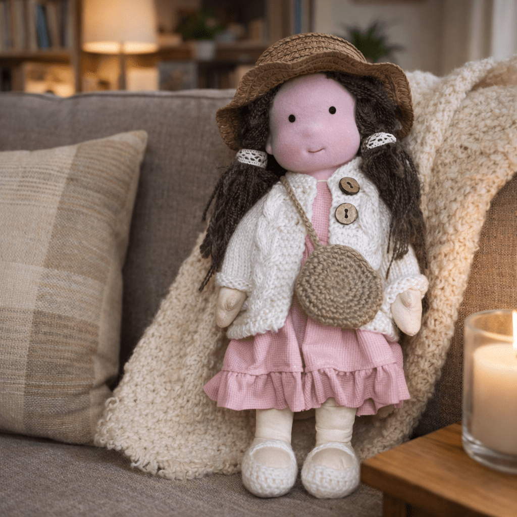 Handmade Waldorf-Inspired Soft Doll for Imaginative Play
