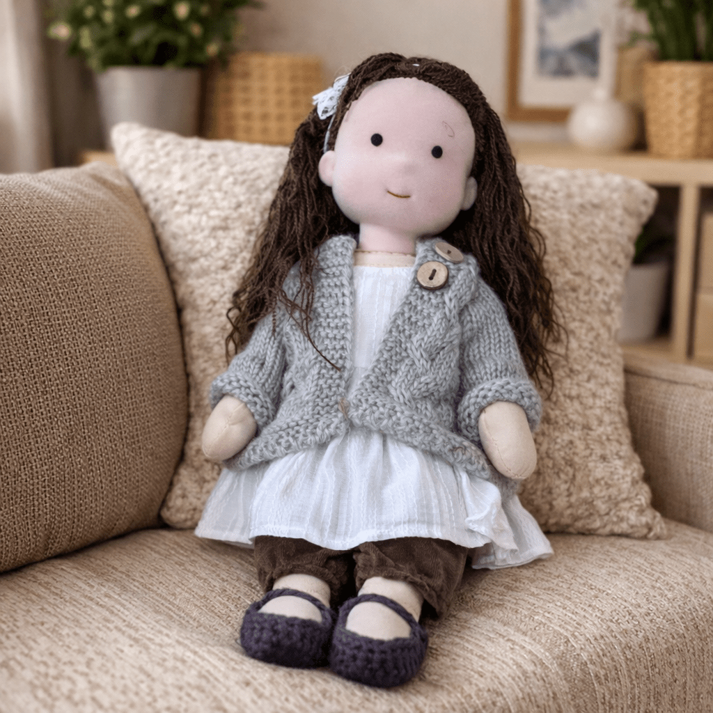 Handmade Waldorf-Inspired Soft Doll for Imaginative Play