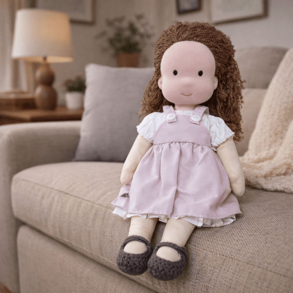 Handmade Waldorf-Inspired Soft Doll for Imaginative Play