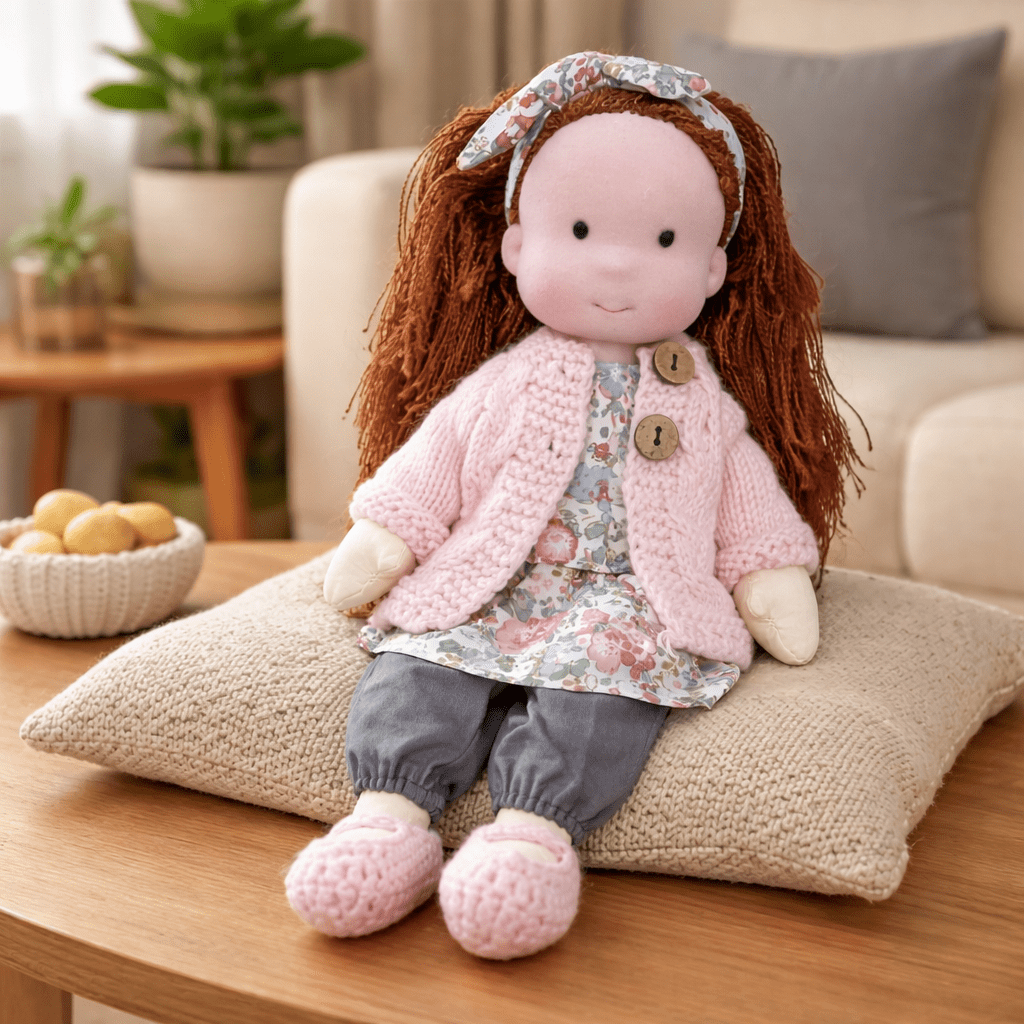 Handmade Waldorf-Inspired Soft Doll for Imaginative Play